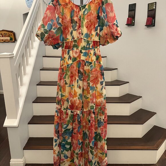 Rent The Runway One33 Social Floral Maxi Dress - Picture 2 of 4